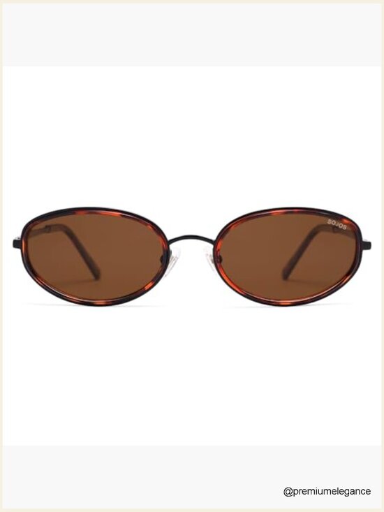 Retro Oval Polarized Sunglasses Unisex 80s 90s Chic main image 4